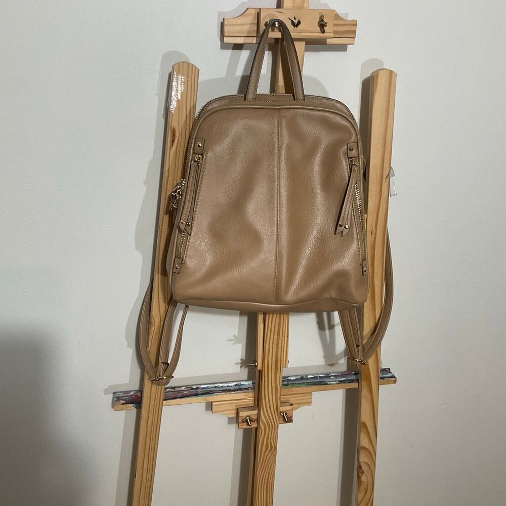 I.N.C International Concepts Giigi Backpack faux leather tan